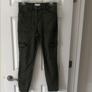 H&M Khaki Green Utility Pants, size 8